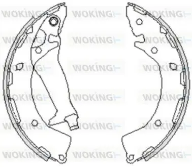 Гальмівні колодки задні Hyundai i20 /08- (барабанні) (203.2x32) Woking Z424800
