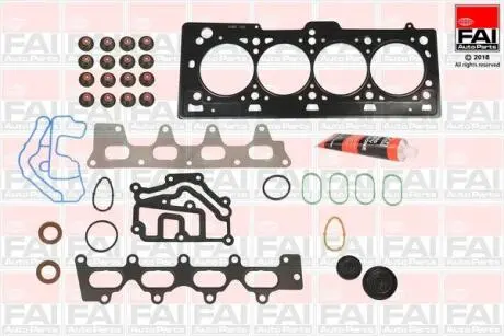 RENAULT Комплект (полный) прокладок верхний с прокладкой ГБЦ Kangoo,Logan,Duster,Megane,Laguna 1.4/1.6 FAI HS880