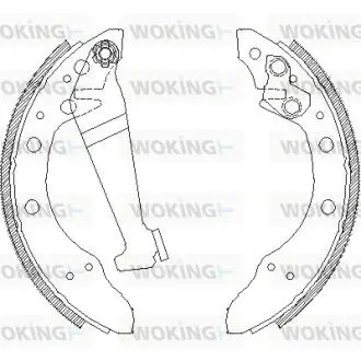 Гальмівні колодки 100/80/Cordoba/Fabia/Felicia/Fox/Ibiza/Lupo/Passat (76-15) Woking Z404600
