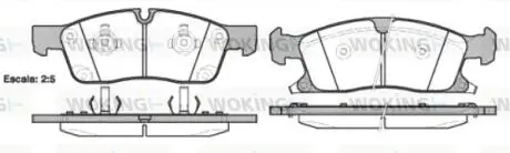 Колодки тормозные дисковые передние Jeep Grand cherokee iii 5.7 05-10,Jeep Grand Woking P1530302