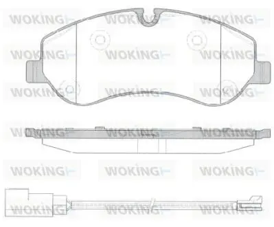 Колодки тормозные дисковые передние Ford Tourneo custom 2.2 12-,Ford Transit cus Woking P1420302