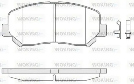 Колодки тормозные дисковые передние Mazda Cx-5 2.0 11-,Mazda Cx-5 2.2 11- (P1413 Woking P1413302