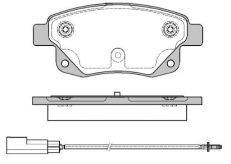 Колодки тормозные дисковые задние Ford Tourneo connect 1.8 02-13,Ford Transit 2. Woking P1352301 (фото 1)