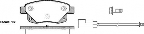 Колодки тормозные дисковые задние Ford Tourneo connect 1.8 02-13,Ford Transit 2. Woking P1352302 (фото 1)