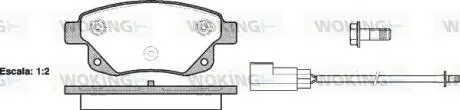 Колодки тормозные дисковые задние Ford Tourneo connect 1.8 02-13,Ford Transit 2. Woking P1352302