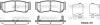 Колодки тормозные дисковые задние Hyundai H-1 cargo 2.5 08-,Hyundai H-1 travel 2 Woking P1339302 (фото 1)