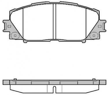 Колодки тормозные дисковые передние Lexus Ct (zwa10_) 1.8 10-,Toyota Prius 1.8 0 Woking P1324310