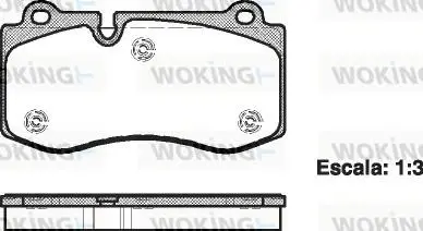 Колодки гальмові дискові передні Mercedes-benz Cls (c219) 3.5 04-11,Mercedes- Woking P1302300