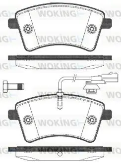 Колодки тормозные дисковые передние Renault Kangoo be bop 1.5 09-,Renault Kangoo Woking P1251301