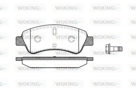 Колодки тормозные дисковые передние Citroen C2 1.4 03-,Citroen C2 1.6 03-,Citroe Woking P940310