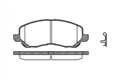 Колодки тормозные дисковые передние Citroen C4 aircross 2.0 10-,Dodge Caliber 2. Woking P904312