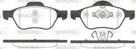 Колодки тормозные дисковые передние Renault Megane ii 1.4 03-12,Renault Megane i Woking P862310