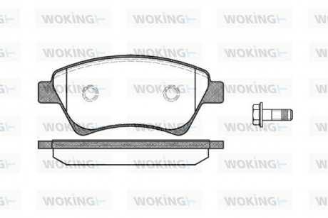 Колодки тормозные дисковые передние Renault Grand scenic ii 1.5 04-,Renault Gran Woking P876300