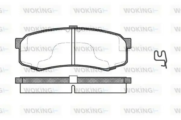 Колодки тормозные дисковые задние Mitsubishi Pajero iv 3.2 06-,Mitsubishi Pajero Woking P513304 (фото 1)