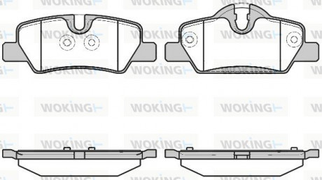 Колодки тормозные дисковые задние Mini Mini 1.2 13-,Mini Mini 1.5 13-,Mini Mini Woking P1700300