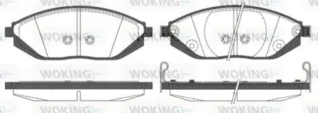 Колодки тормозные дисковые передние Chevrolet Spark 1.0 09-,Chevrolet Spark 1.2 Woking P1572302