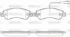 Колодки тормозные дисковые задние Citroen Jumper 2.0 06-,Citroen Jumper 2.2 06- Woking P1338302 (фото 1)
