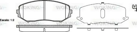 Колодки тормозные дисковые передние Suzuki Grand vitara ii 1.6 05-,Suzuki Grand Woking P1325302