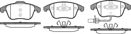 Колодки тормозные дисковые передние Audi A4 1.8 07-15,Audi A4 2.0 07-15,Audi A4 Woking P1319311 (фото 1)