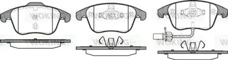 Колодки тормозные дисковые передние Audi A4 1.8 07-15,Audi A4 2.0 07-15,Audi A4 Woking P1319311