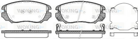 Колодки тормозные дисковые передние Chevrolet Camaro 3.6 09-15,Chevrolet Malibu Woking P1285302