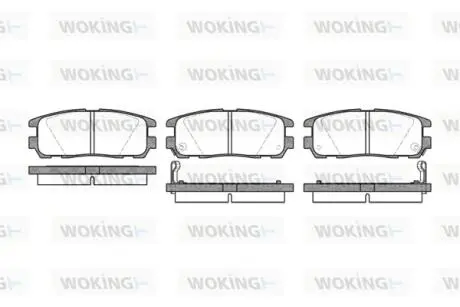 Колодки тормозные дисковые задние Great wall Haval 5 2.0 10-,Great wall Haval 5 Woking P526302