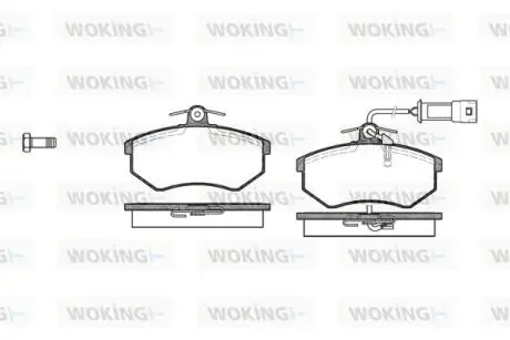 Колодки гальмові дискові передні Chery Amulet ii 1.8 10-,Chery Amulet ii 2.0 Woking P034302
