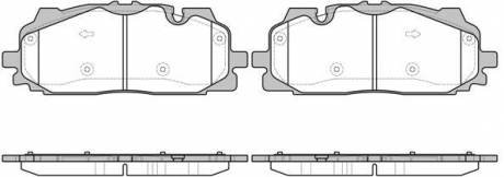 Колодки тормозные дисковые передние Audi Q7 3.0 15- (P17673.00) Woking P1767300