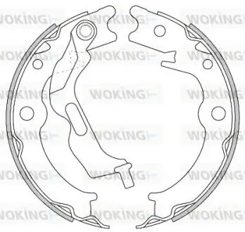 Тормозные колодки задние EPICA/LACETTI /NUBIRA/LACETTI/FIAT DOBLO/PORSCHE BOXSTER 1.2-3.4 00- Woking Z4627.00