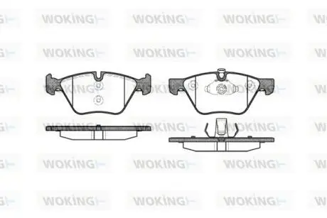 Тормозные колодки перед. BMW 3(E90)/1(E81) 04-13 (ATE) (154,8x63,6x20) Woking P11523.00