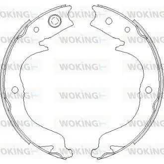 Колодки тормозные барабанные задние Citroen C-crosser 2.2 07-,Citroen C-crosser 2.4 07- Woking Z4748.00