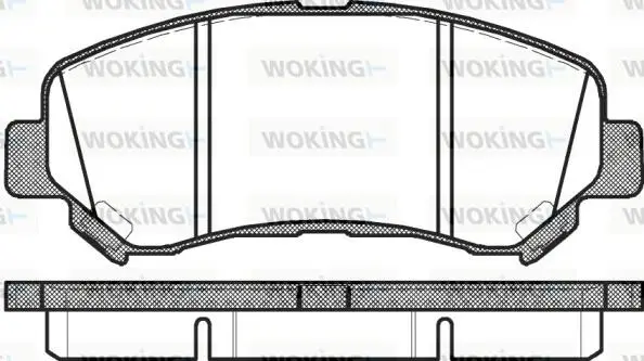 Колодки тормозные дисковые передние Nissan Qashqai qashqai 2 i 1.5 06-13,Nissan Woking P12183.00 (фото 1)
