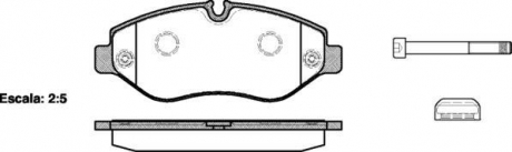 Колодки тормозные дисковые передние Mercedes-benz M-class (w166) 3.0 11-,Mercede Woking P13453.00