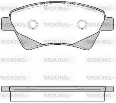Тормозные колодки перед. RENAULT KANGOO/MEGANE/SCÉNIC 1.5-2.0 01- Woking P8763.20