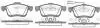 Колодки тормозные дисковые передние Fiat Doblo 1.3 09-,Fiat Doblo 1.3 10-,Fiat Doblo 1.4 09- Woking P10833.01 (фото 1)