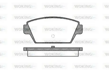 Гальмівні колодки задні Mitsubishi Colt/Lancer 1.6/1.8 GTi 88-94 Woking P3153.00