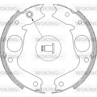 Тормозные колодки задние. Challenger/Galloper/L400/Pajero (95-15) Woking Z4148.00