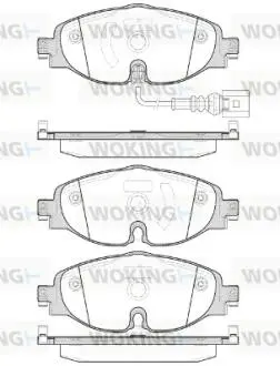 Колодки тормозные дисковые передние Audi A3 1.2 12-,Audi A3 1.4 12-,Audi A3 1.4 Woking P14153.01