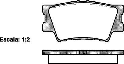 Колодки тормозные дисковые задние Lexus Es (acv40_, gsv40_) 3.5 06-12,Lexus Es (Woking P13313.00 (фото 1)