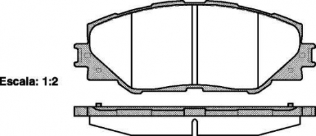 Колодки тормозные дисковые передние Toyota Auris 1.33 06-12,Toyota Auris 1.4 06- Woking P13343.00