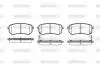 Гальмівні колодки зад. Hyundai Accent/Kia Rio/Ceed 05- (mando) Woking P10353.02 (фото 1)