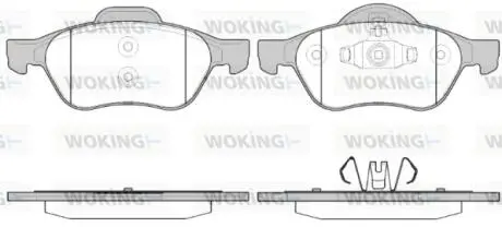 Гальмівні колодки перед. Renault Megane/Scenic/Clio 02- (ATE) Woking P8623.40
