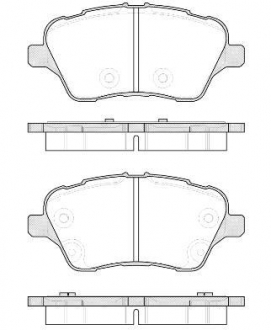 Колодки тормозные дисковые передние Ford B-max 1.0 12-,Ford B-max 1.4 12-,Ford B-max 1.5 12- Woking P14143.00 (фото 1)