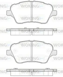 Колодки тормозные дисковые передние Ford B-max 1.0 12-,Ford B-max 1.4 12-,Ford B-max 1.5 12- Woking P14143.00