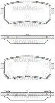 Гальмівні колодки задн. Accent/Ceed/Cerato/Creta/i20 (05-21) Woking P13093.42