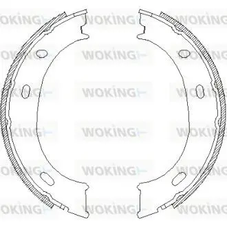 Колодки ручного тормоза Sprinter 208-316/LT 35 96-06 (Bosch) Woking Z4710.01