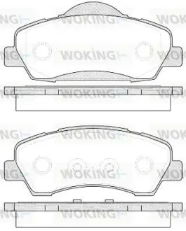 Колодки тормозные дисковые передние Citroen C4 cactus 1.2 14-,Citroen C-elysee 1.2 12- Woking P14303.00