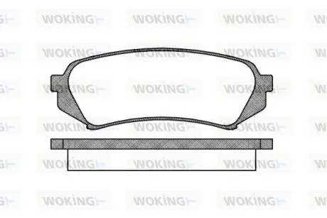 Колодки тормозные дисковые задние Lexus Rx (mhu3_, gsu3_, mcu3_) 3.0 03-08 Woking P6063.00