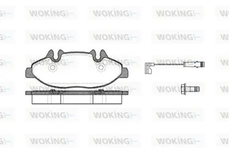 Тормозные колодки перед. Vito (639) 03-07 (>ch.№342257) Woking P10093.02