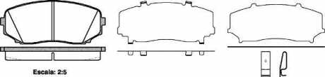 Тормозные колодки перед. Mazda CX-7/CX-9 07- (sumitomo) Woking P13673.02 (фото 1)